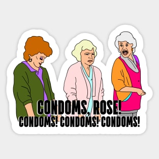 Condoms, Rose! Sticker